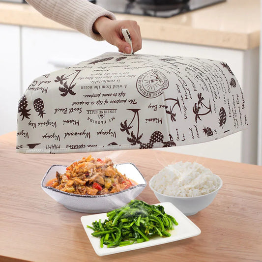 Foldable Dustproof Dish Cover Supplies Home Gadgets Storage Organizer Household Food Cover Insulation Dining Table Tool Smart Home - Home Improvement - Kitchen