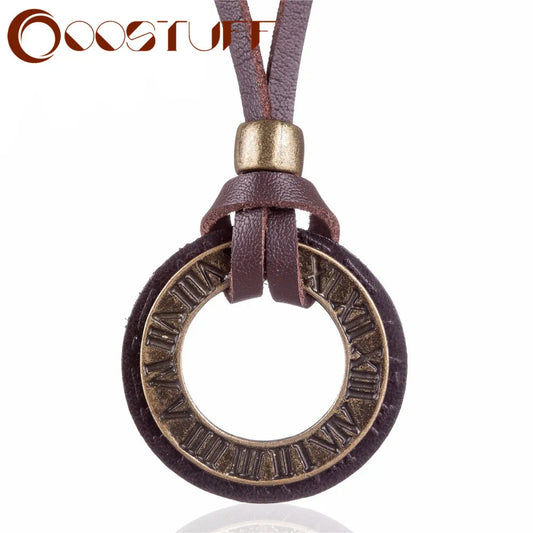 Maxi Necklace Men Jewelry Vintage Rome Genuine Leather Necklace Statement necklaces & pendants Men Necklaces Women Choker - Women Accessory - Men Accessory