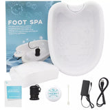 Detox Foot Massager Electric Pressotherapy Foot Spa Bath Machine Cleanse Massage Feet Care Bath Basin Array Aqua Masajeador Rela