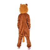 Cartoon Lion Baby Pajamas Girls Hoodie Flannel Sleepwear Cute Cosplay Pajamas Costume Onesies For Kids Baby Party Bodysuit Boys Sleepwear - Girls Sleepwear