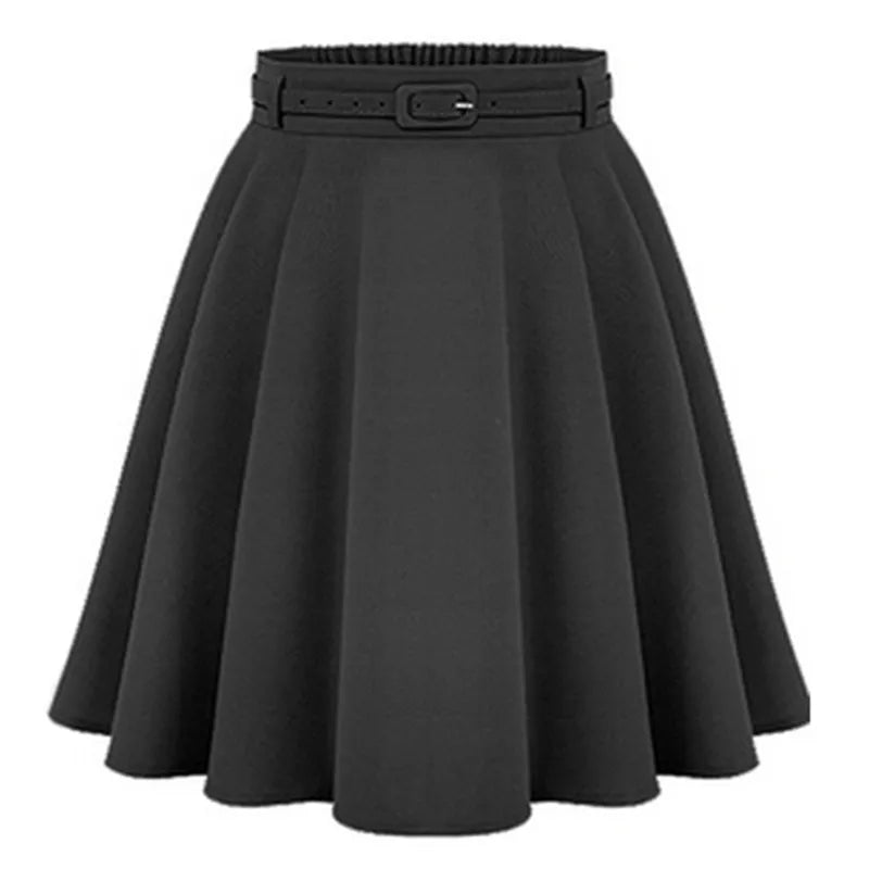 Women Casual Medium Knee-length Skirts Retro Stylish Female High Waist Ball Gown Women Skirts Femininas Vintage Women Skirt