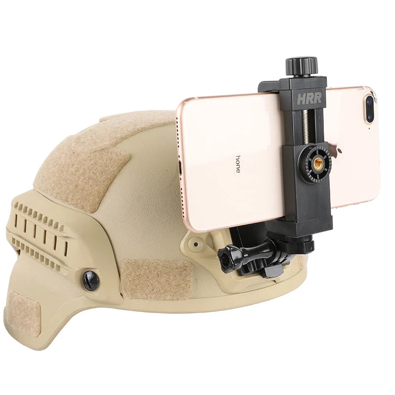NVG Tactical helmet mount base for Go Action Camera first-person view Mobile phone Holder shooting Cell Accessory
