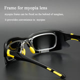 Comaxsun Professional Polarized Cycling Glasses Bike Goggles  Sports MTB Bicycle Sunglasses Eyewear Myopia Frame UV 400