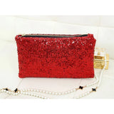 Retro Luxury Sequins Taking Late Package Clutch Sparkling Dazzling Sequins Clutch women purse