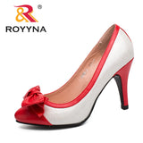 ROYYNA New Fashion Style Women Pumps Pointed Toe Shallow Light Soft Free Shipping Girls Shoes