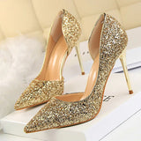 LAKESHI Pumps Extrem Sexy High Heels Thin Heels  Gold Sliver White Ladies Women Shoes - Girls Shoes