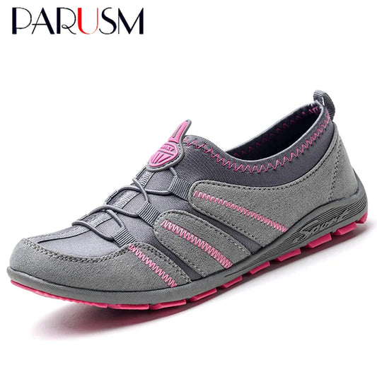 Air Mesh Breathable Casual Fashion Slip-On Outdoor Flats Chaussures Women Shoes