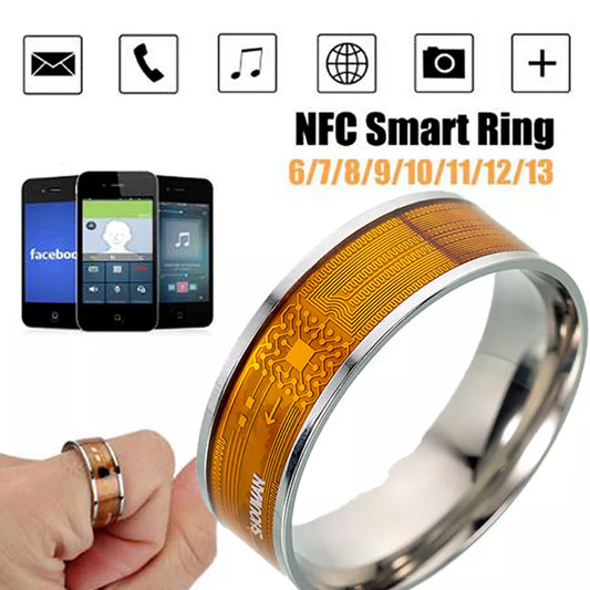 NEW Fashion NFC Finger Ring Smart  Connect Android Phone Equipment Multi functional Waterproof Intelligent Wearable Technology