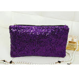 Retro Luxury Sequins Taking Late Package Clutch Sparkling Dazzling Sequins Clutch women purse