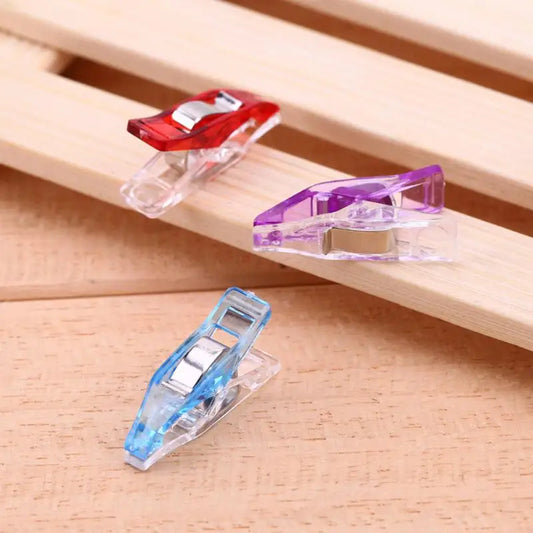 25/50Pcs Plastic Wonder Clips Holder for Fabric Quilting Craft DIY Patchwork Sewing Knitting Clips Home Office Supplies