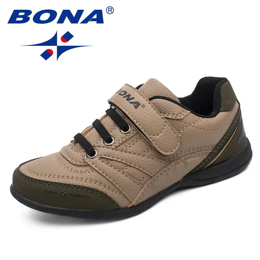 BONA New Classics Style Children Casual Hook & Loop Outdoor Walking Jogging Sneakers Comfortable Free Shipping Boys Shoes