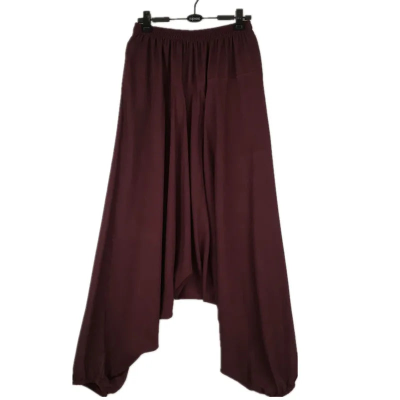 Harem plants, loose trousers, wide-leg pants, pant skirts,  - woman's crotch pants, bloomers women prom