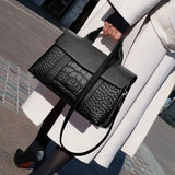 Fashion Alligator Serpentine Top-Handle Bag Women Crossbody Bags High-Quality PU Leather Ladies Messenger women handbags