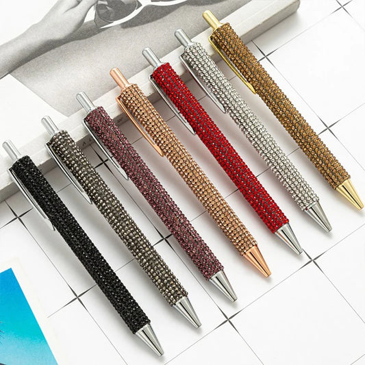 Glitter Sequin Crystal Pen 0.5mm Black Refill Ballpoint Pen Office Stationery Gel Pen Student Writing Tools Office Supplies