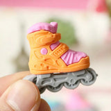 1pc Kawaii Eraser Cute Rubber Skates Pencil Eraser Creative Funny Accessories Stationery Office School Supplies