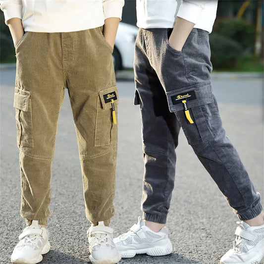 Winter high-quality warm velvet winter elastic waist Boys Jeans - Boy Cloth