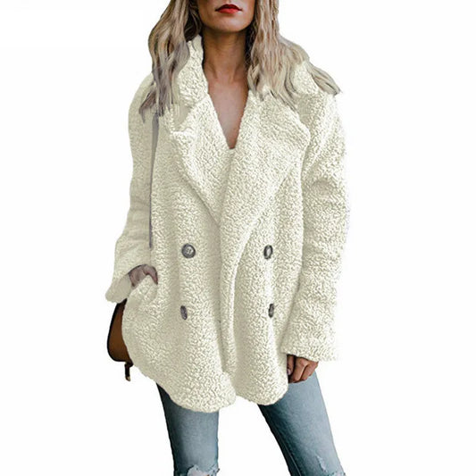 Teddy Coat Women Faux Fur Coats Long Sleeve Fluffy Fur Jackets Winter Warm Female Jacket Oversized Women Casual Winter Women Coat