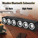 Wooden Sound Bar Centre Bluetooth Speaker Box System Woofers for Speakers with Sub woofer Soundbar Boombox Home Audio