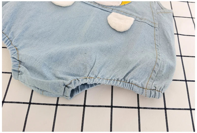 DIIMUU Toddler Infant Boy Pants Denim Clothes Girls Overalls Dungarees Kids Baby Jumper Jeans Jumpsuit Clothing Outfits Boys Clothing - Boys Short - Boys Shirt