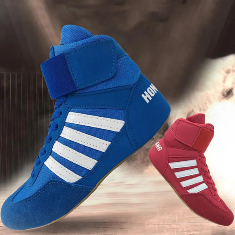 men, women, and child boxing shoes Rubber outsole breathable Wrestling costume Girls Shoes
