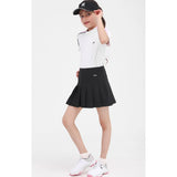 PGM Girls Golf Skirts Gym Fitness Running Yoga Soft Short Workout Skort High Waist Pleated  Golf Athletic Clothing