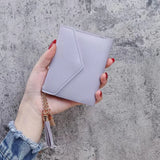 Mini Tassel Wallet Fashion Purse Female Short Mini Wallets Korean Students Lovely Purse Female Small Wallet for women purse