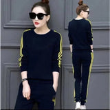 Women's Tracksuit Spring And Autumn Fashion Sports Suit Long Sleeved Tops Pants Two Piece Set Running Plus Size Clothing Women Casual