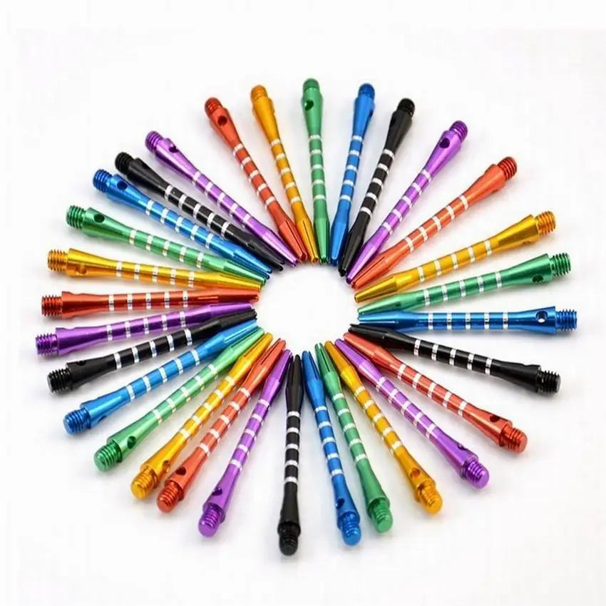 21pcs 2BA Aluminum 53mm Medium Darts Shaft Harrows Dart Stems Shafts with Standard 4.5mm Thread 6 Colors Available - Sports Accessory