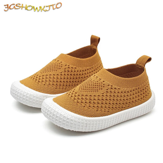 JGSHOWKITO Kids Boys Shoes Air Mesh Breathable Soft Running Sports Sneakers For Toddlers Children 21-30 Brand
