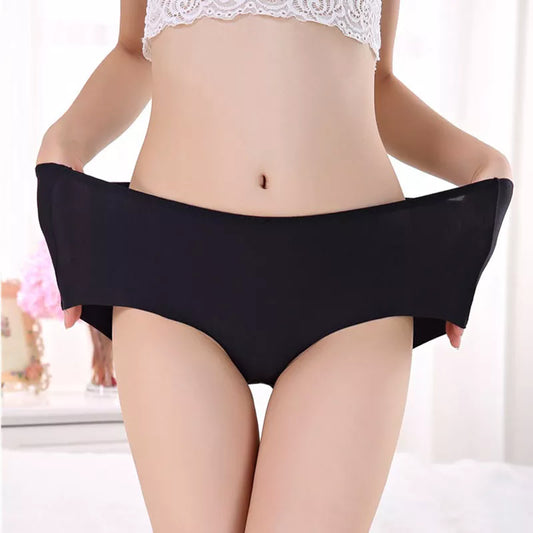 Women's Briefs Stretching Boyshort Plus Size High Waist Underwear Female Sexy Ultra-Thin Panties Seamless Pants - Women Lingerie - Women Panty - Women Sleep