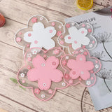 Cherry Blossom Heat Insulation Pad Table Mat Anti-skid Cup pads Non-slip Coaster Accessories Coasters Table Mat Dining