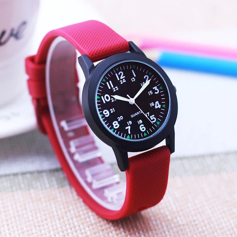 Fashion Luminous Hands High-Quality Silicone Strap Lovers Simple women watch