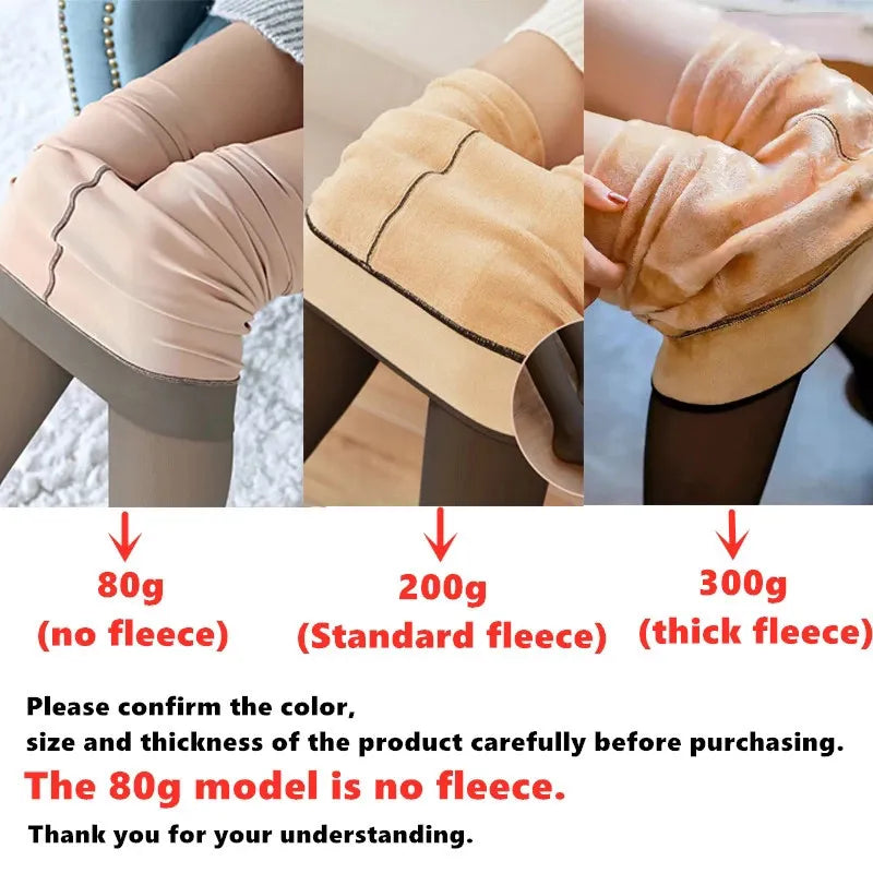 Sexy Spring Autumn Warm Thermal Pantyhose Woman Sock Pant Fake Stockings Panty Skin Effect Thin Translucent Tights Winter Women Legging