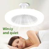 Summer Cooling Fan with Lighting Lamp Adjust Ac85-265v Brightness Color Temperature Wind Speed Bedroom Living Home Lighting Fan
