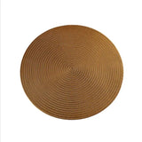 38CM Round PVC Placemat Table Mats Steak Pad Anti-scalding Insulation Pads INS Nordic Hotel Restaurant Home Improvement - Smart Home - Kitchen