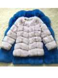 ZADORIN New Luxury Splicing Long Faux Fur Coat Women Thick Warm Winter Fashion Fluffy Faux Fur Women Jacket Coats for Women Outerwear