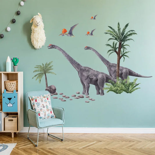 Dinosaur Wall Decal  For Boy Room Decor Dinosaur Home Decor Stickers Wall Art Kids Wall Sticker Decoration