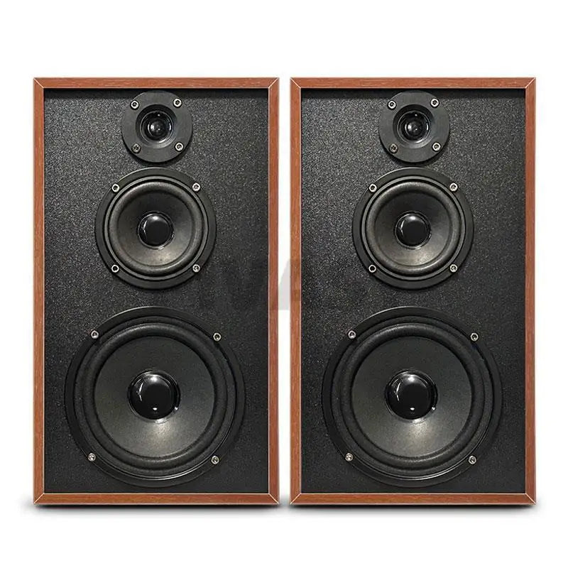 5 Inch High School Low Three-Way Speaker Bass Silk Film Tweeter Bookshelf Speaker Passive Monitor Fever Sound Box Home Audio