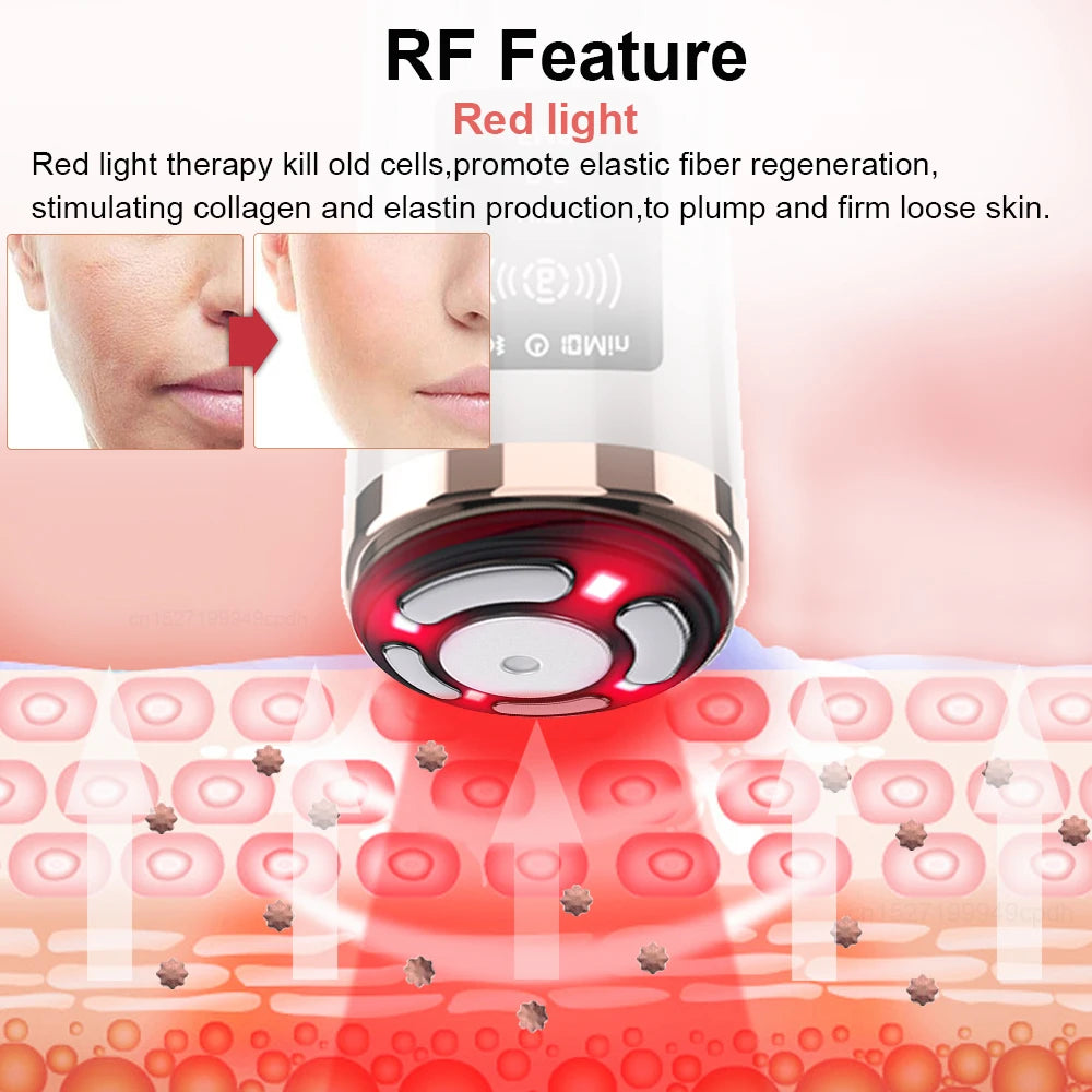 Hifu Face Lifting Mini Hifu Facial Radio Frequency Machine Ultrasound Lifting RF High-Frequency Skin Rejuvenation Hifu Machine - Beauty