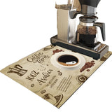 Coffee Machine Mat Bar Dishwashing and Drainage Mat Silicone Table Mat Insulated Coffee Machine Special Mat Dining