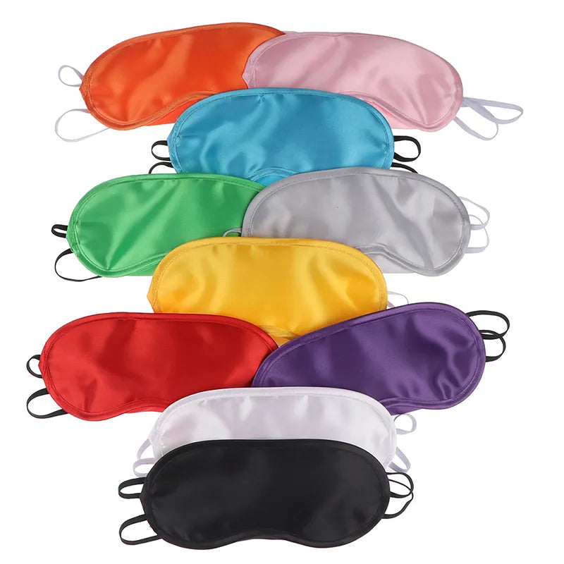 1PC Silk Eye Mask Eyeshade Cover Shade Soft Blindfold Travel Eyepatch Natural Sleeping Eye Patch Sleep Mask women sleep