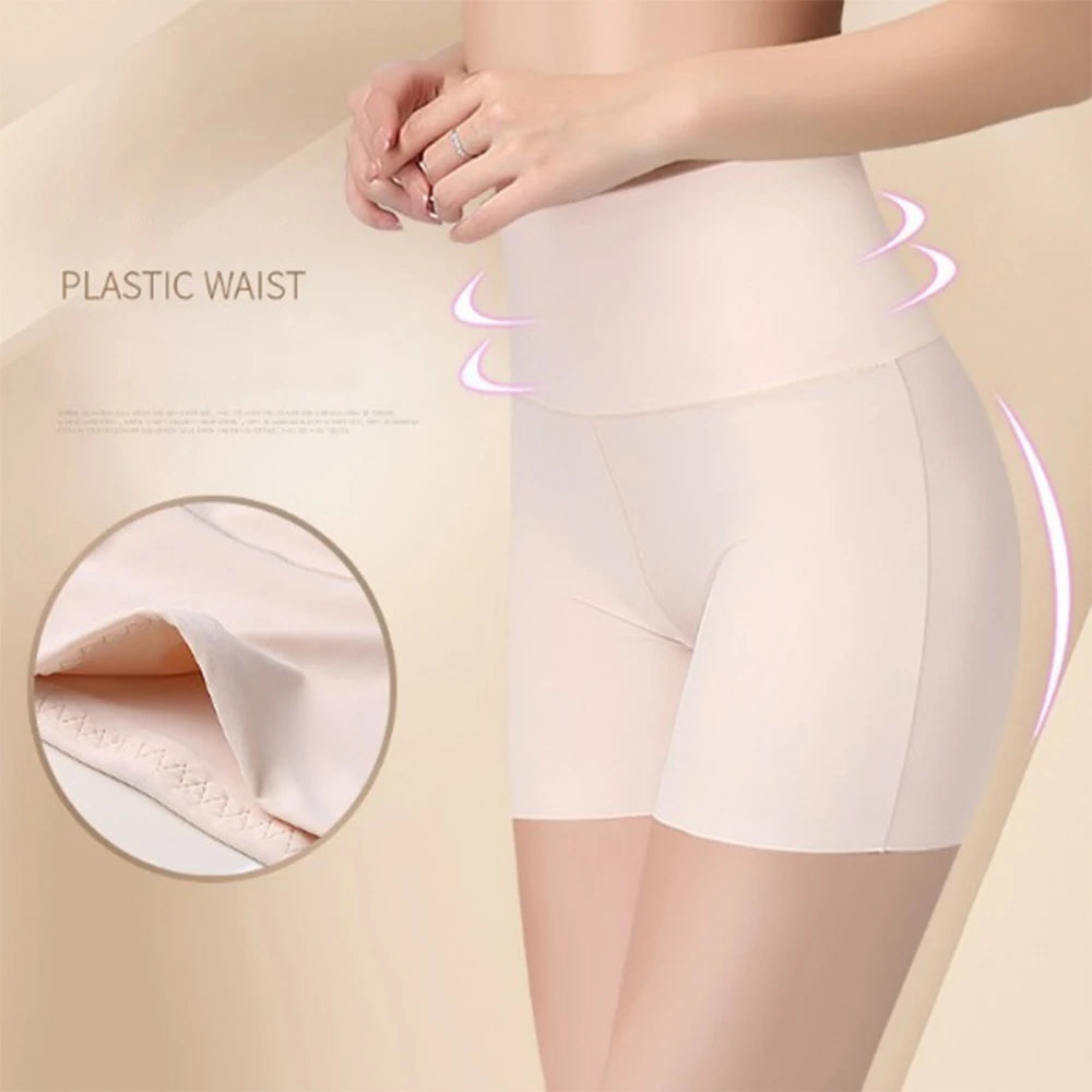 Safety Pants Under Skirt Dress Safety Cycling Shorts Seamless Ladies Panties Slimming Female Underwear White Cool Summer women short