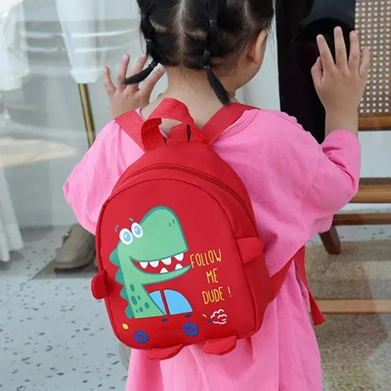 Cartoon Harness Backpacks Cute Dinosaur Anti-lost School Bags Kindergarten Kids Schoolbag Toddler Rucksack Newborn - girl cloth - Baby Girls