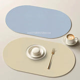Table Placemat Non-Slip Heat Resistant Waterproof Placemat Fake Leather Cup Coaster Home Supply Kitchen Dining