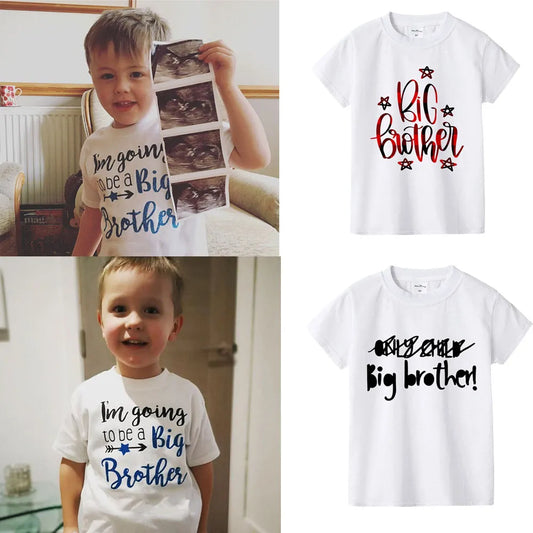 Clothes I'm Going To Be A Big Brother Birth & Pregnancy Announcement T-Shirt For Boys Baby Son Family Look Boys Tshirt