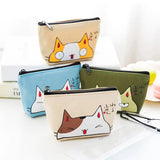 Canvas Coin Purse Card Key Mini Purses Pouch Girl Kids Children Cute Small Zipper Coin Purse Card Holder Wallet Bag Case women purse