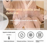 Thickened Warm Flannel Women Sleepwear Loungewear Cardigan Suit Winter Sweet Kawaii Soft Fairy Wind Ladies Pajamas Homewear