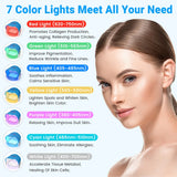 Facials Tools Infrared Lights Therapy Lamp 7 Colors 990 Beads Best for Whitening Anti Wrinkle Blemish Removal Anti-acne - Beauty - Women Accessory - Men Accessory