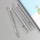 MOHAMM 1pc Folding Acrylic Ruler - Perfect for School and Office Supplies