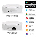 Tuya Zigbee HomeKit Wired Gateway Wireless Hub Bridge Tuya Smart Life Works with iPhone Siri Alexa Google Wireless - Smart Home